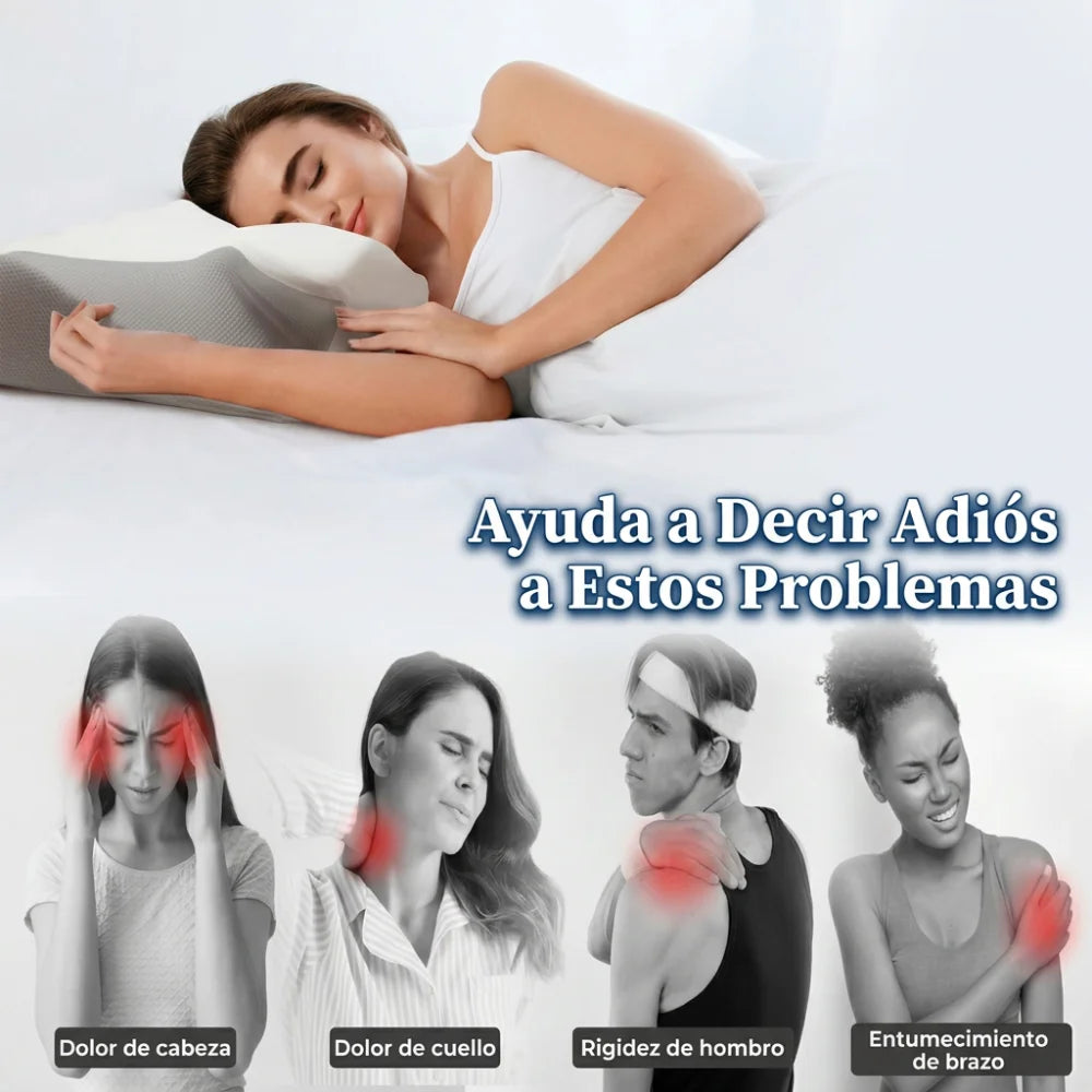 Almohada Cervical Ergonómica Ortopédica para Cuello y Hombros
