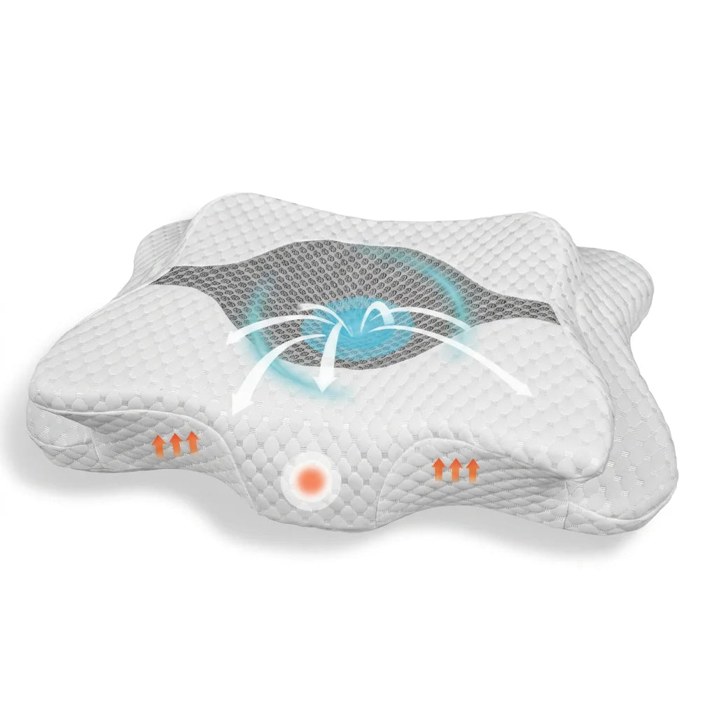 Almohada Cervical Ergonómica Ortopédica para Cuello y Hombros