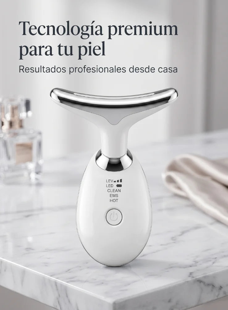Masajeador Facial de Triple Acción con Fototerapia